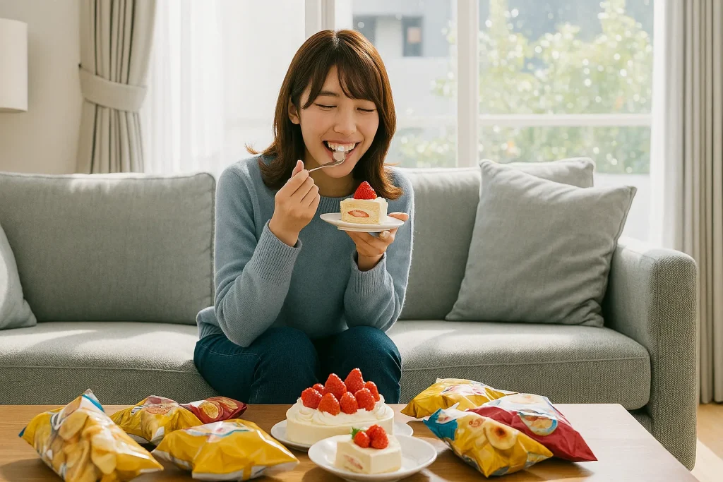 Stress relief methods that you shouldn't do ② Eating in a pinchexcessive intake of sweets