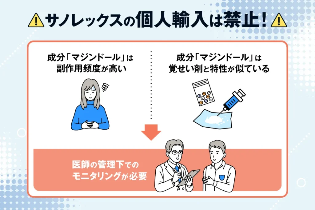 サノレックスの個人輸入が絶対ダメな理由