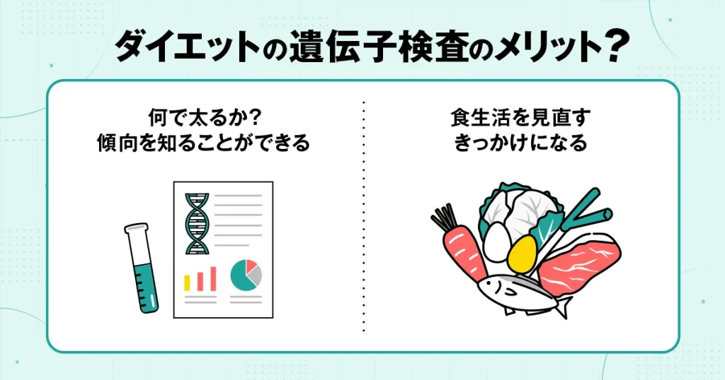ダイエット遺伝子検査のメリット